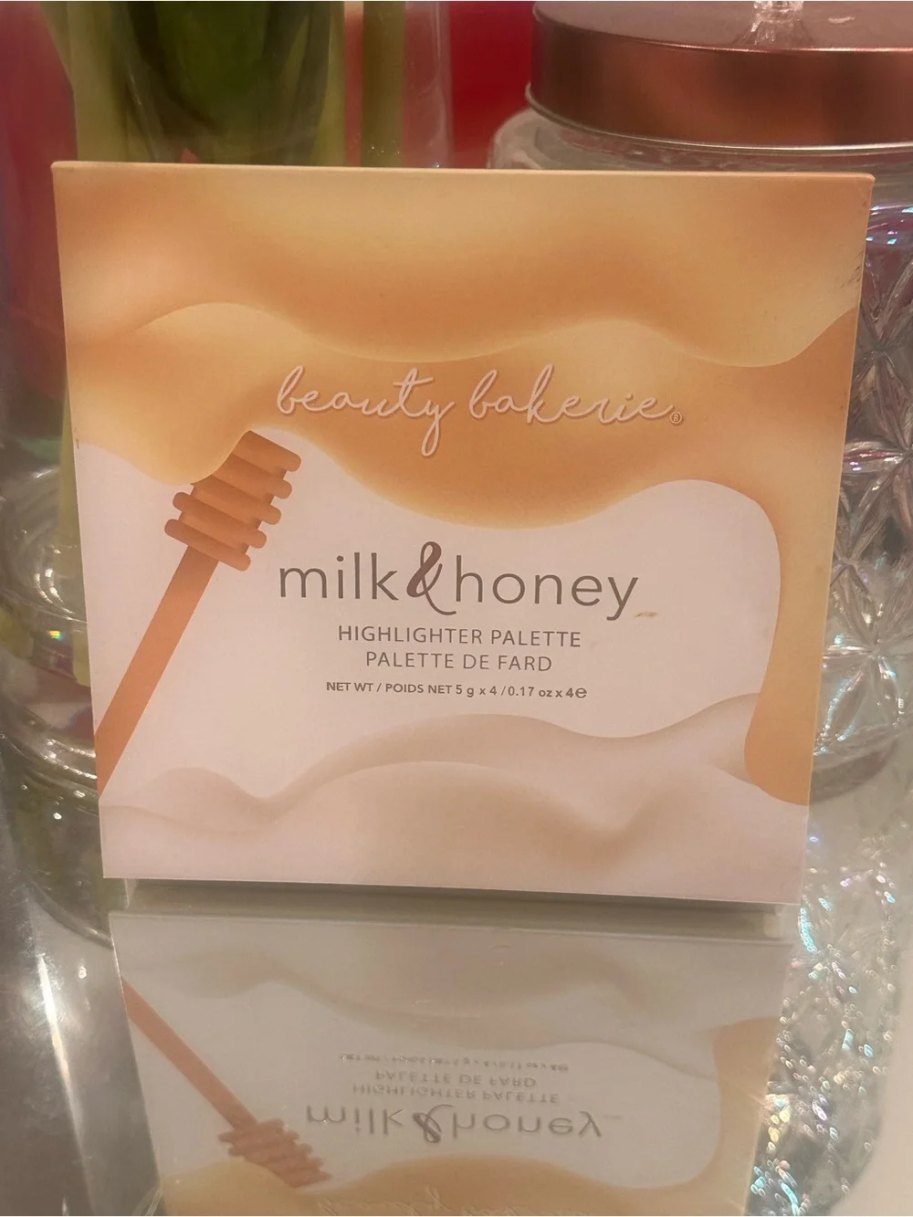 NEW Beauty Bakerie Milk & Honey Highlighter Palette New Glow Makeup 4 Shade Kit